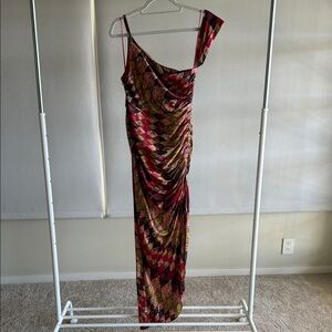 Cinq à Sept 100% Silk Paisley Patchwork Slip Dress Size 4